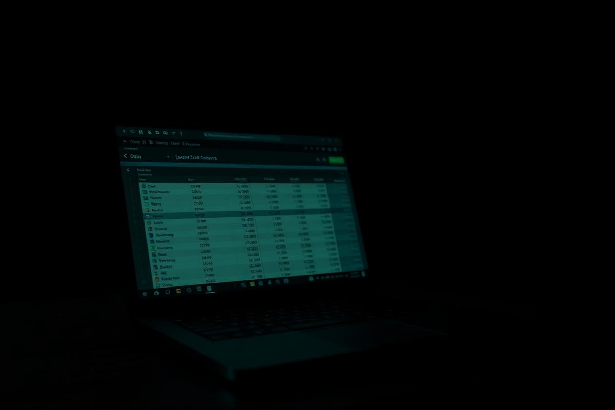 A notebook with emergency fund calculations on a desk